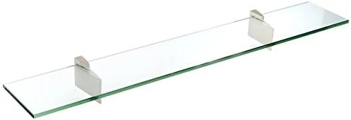 Spancraft Glass Raven Glass Shelf, Chrome, 12 X 24 - Image 4