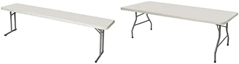 OEF Furnishings 5 Foot Heavy Duty Seminar Folding Table, 18" X 60", Light Grey - Image 11