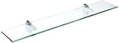 Spancraft Glass Falcon Glass Shelf, Chrome, 4.75 X 30