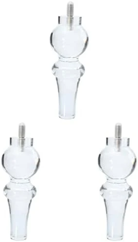 Angoily 2pcs DIY Accessories Sofa Support Replacement Tables Transparent Shape Feet Leveler Coffee Gourd-Shaped Legs: Couch Chair Clear For X. Bookcase Gourd Decor Furniture Plastic - Image 6