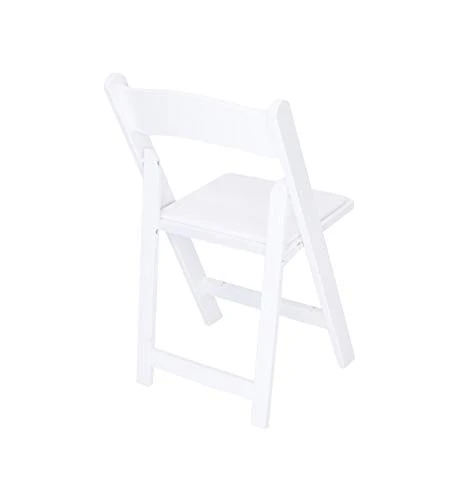 Rhino Series Wood Folding Chair (4 Pack) - Garden & Indoor/Outdoor Use - Perfect For Events, Weddings And Party Rentals - Durable, Storable, And Lightweight (White) - Image 2