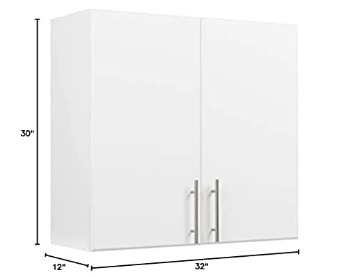 Prepac Elite 32" Tall Wall Cabinet, White - Image 3