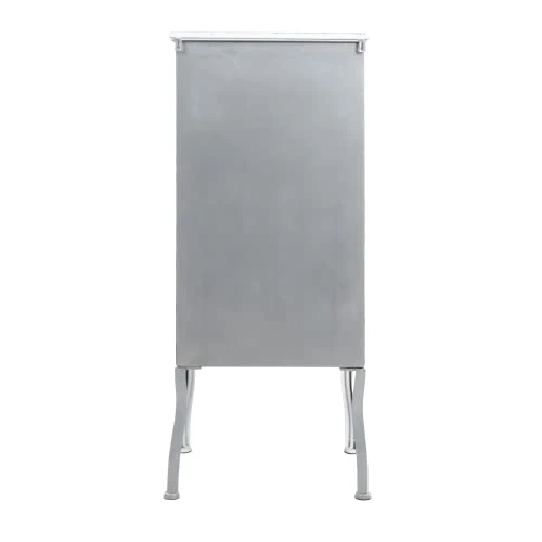 Creative Co-Op Metal 3 Drawers Cabinet, White - Image 6