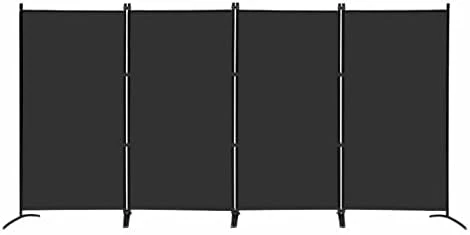 MAYOLIAH Partition Room Dividers 3 Panel Folding Privacy Screens 6 Ft Portable Office Walls Dividers For Room Separator 102"x20"x71", Grey - Image 7