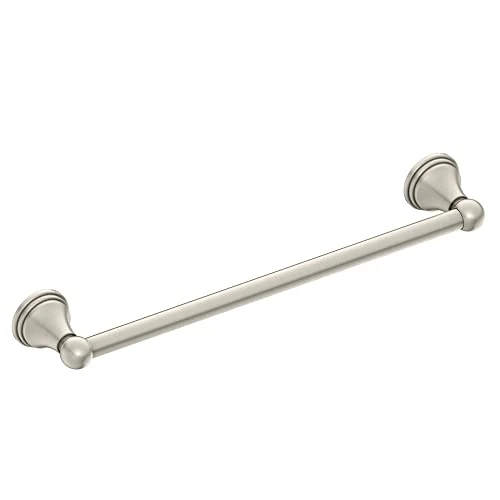 Moen DN8424BN Preston Collection 24-Inch Bathroom Single -Towel Bar, Brushed Nickel - Image 2