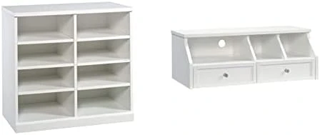 Sauder Craft Pro Series Open Storage Cabinet, White Finish - Image 7