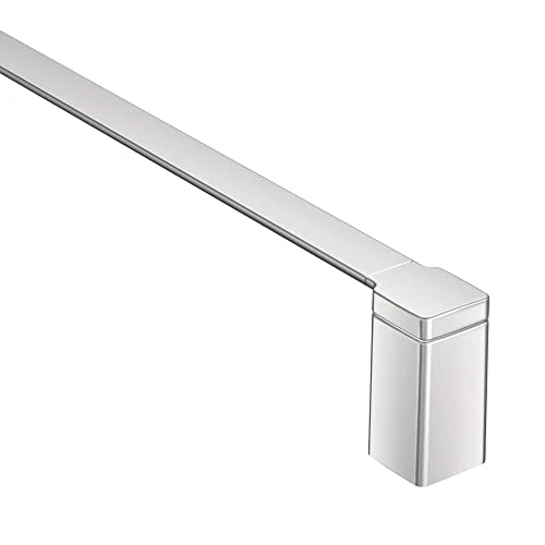 Moen YB8818CH 90 Degree 18-Inch Single Bathroom-Towel Bar, Chrome