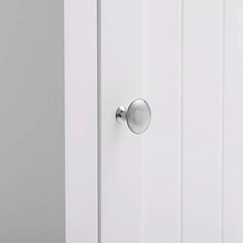 Home Furnishing Plaza FCH One Door & Three Layers Bathroom Cabinet White Floor Cabinet Multifunctional Bathroom Storage Organizer Rack Stand MITPATY - Image 3