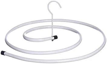 GEEKLLS Shoe Rack Organizer Circular Spiral Quilt Airing Rack Of Stainless Steel Blanket Hanger (Color : White) - Image 7