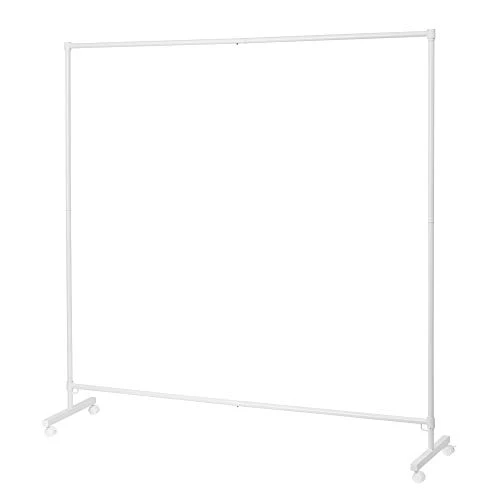 Don't Look At Me - Simplified Privacy Room Divider - White Frame With White Privacy Fabric - Image 2
