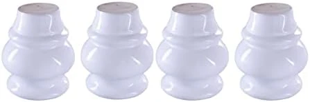 BONNYT Hairpin Legs 8CM High Solid Wood Gourd-Shaped Furniture Legs Sofa Stool Chair Wall Cabinet Foot Sofa Foot (Color : White) - Image 4