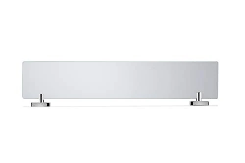 Croydex QM441441 Flexi-Fix Chester Glass Shelf, Silver, 54 X 590 X 134mm - Image 5