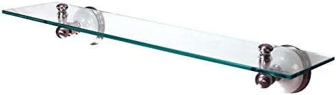 Kingston Brass BA1119PB Victorian Glass Shelf, Polished Brass - Image 5