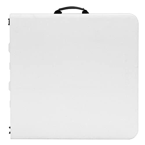 Lifetime Height Adjustable Craft Camping And Utility Folding Table, 4 Foot, 4'/48 X 24, White Granite - Image 3