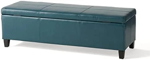 Christopher Knight Home Glouster PU Storage Ottoman, Brown - Image 8