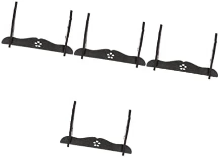 Zerodeko Storage Handicraft Flute Swords Hanger Samurai Holder Katana Rack Table Single Office Wizard Home Wand Wooden Brown Decorative Shelf Collection Organizer 5pcs - Image 9