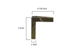 BingLTD - 5" Brass Metal Sofa Legs - Set Of 4 (ML-1154-Brass)
