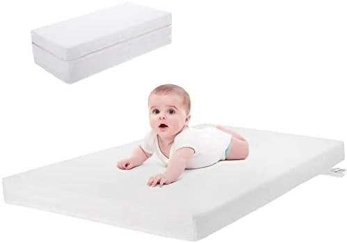 Ferlizer Pack And Play Mattress, 3.5 Inch Dual-Sided Playpen Mattress, Memory Foam Playard Mattress Topper With 100% Waterproof Bamboo Cover For 38" X 26" Pack N Play Playpens - Image 6