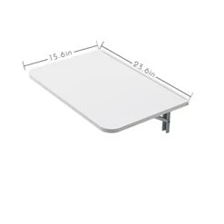 ZHAROS Wall-Mounted Dining Table Drop-Leaf Wall-Mounted Floating Dining Table Wall-Mounted Solid Wood Dining Table Office Desk Computer Desk Suitable For Study Bedroom Bathroom Folding