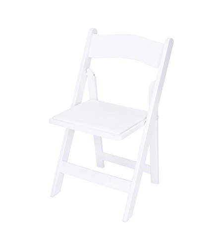 Rhino Series Wood Folding Chair (4 Pack) - Garden & Indoor/Outdoor Use - Perfect For Events, Weddings And Party Rentals - Durable, Storable, And Lightweight (White)