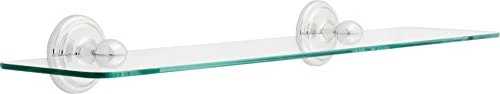Franklin Brass Jamestown 24 Inch Glass Shelf, Polished Chrome, Bathroom Accessories, 9065PC