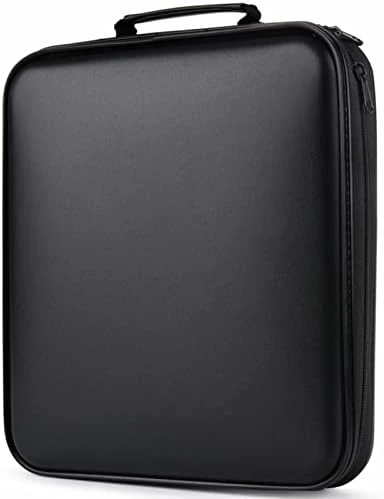 TIMCORR CD Case DVD Storage Case: 432 Capacity Hard Plastic DVD Case Holder Organizer Portable CD Wallet Binder Disc Holder Folder Blu Ray Album Sleeves For Car Home Travel | Audio Music (Black) - Image 12