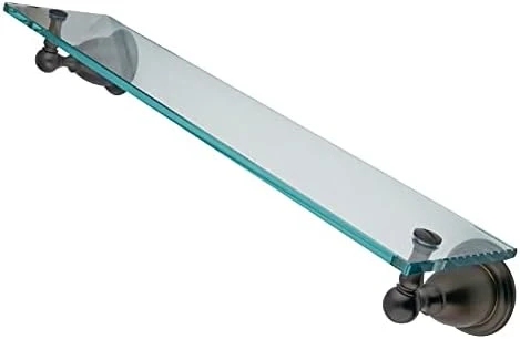 Kingston Brass BA1759SN Heritage Glass Shelf, 18", Brushed Nickel - Image 5