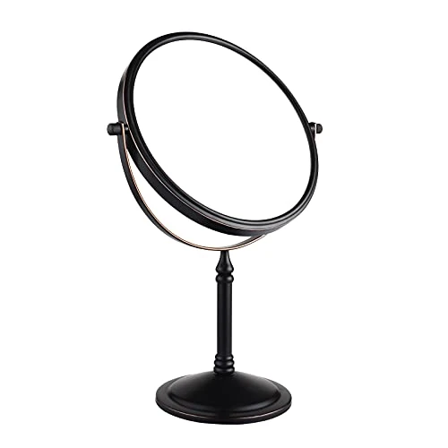 Nicesail Tabletop Makeup Mirror, Double-Side 1X-10X, 360 Swivel Cosmetic Mirror For Table Desk, No Light Antique Bronze (8 Inch, 10X) - Image 11