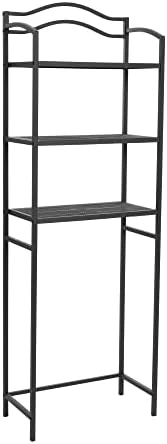 Household Essentials 3-Tier Metal Over The Toilet Bathroom Storage Shelf, White - Image 11