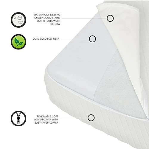 Evolur Comfort Lite Plus Fiber Crib & Toddler Mattress, Greenguard Gold Certified - Image 3