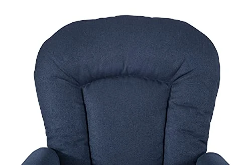 Forever Eclectic By Child Craft Tranquil Glider Rocker And Ottoman Set (Cocoa Bean/Navy Herringbone) - Image 3