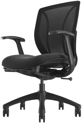 KARNOX Chair Office Computer Desk Chair Gaming-Ergonomic Mid Back Cushion Lumbar Support And Adjustable Height Wheels Comfortable Racing Armrest Seat Swivel Rolling Home Executive (Black) …… - Image 7