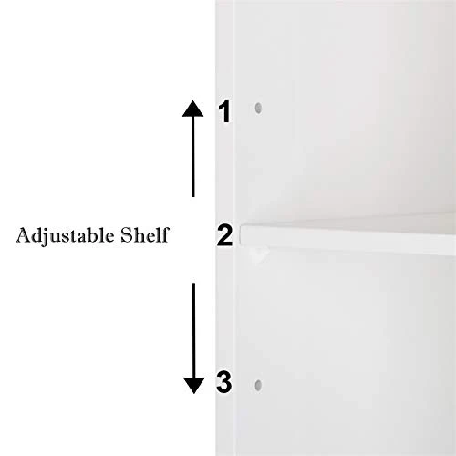 GENERIC Costoffs Wall Mounted Cabinet White Bathroom Storage Cupboard Double Door (22’‘ X 5.1’‘ X 22.8’‘) - Image 3
