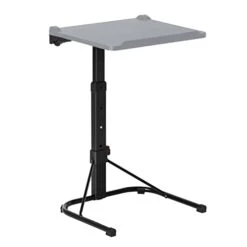 Maarch Folding TV Tray Table, Adjustable TV Dinner Table, Foldable Tray Table For Eating And Laptops, Wall Mountable, Grey