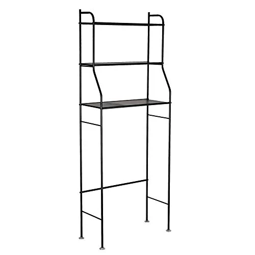 Over The Toilet Rack 3 Shelf Bathroom Space Saver Storage Organizer Corner Stand Bathroom Cabinet Tower Shelf 22.5" W X 9.8" D X 59.5" H (Black) - Image 5