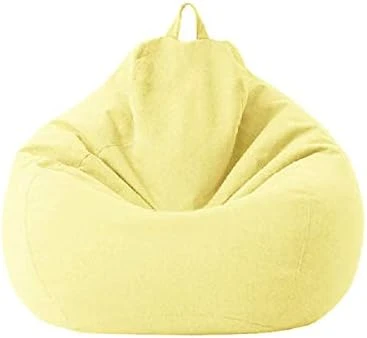 Classic Sofa Chairs Lazy Lounger Bean Bag Cover For Home Garden Lounge Living Room (Red, 100 * 120cm) - Image 10