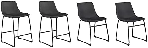 Signature Design By Ashley Centiar Urban Industrial 28.75" Pub Height Bucket Seat Barstool, 2 Count, Brown - Image 8