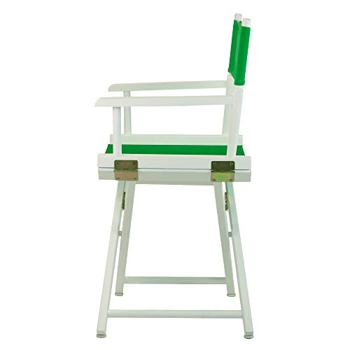 Casual Home 18" Director's Chair White Frame With Green Canvas - Image 4