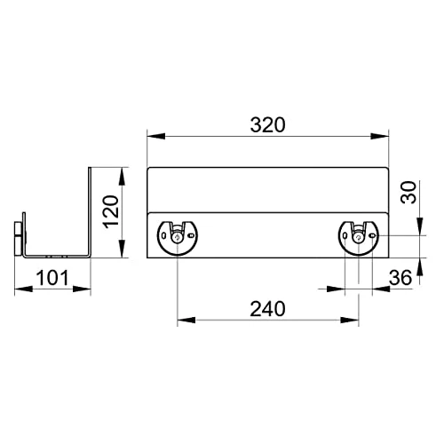 Keuco Wall Mounted Shwoer Shelf - Matte White - 24952510000 - Image 5