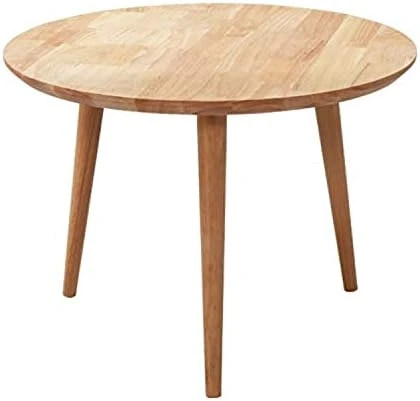 WoodShine Side Table Small Round Solid Wood Sofa Table End Tables Accent Nesting Coffee Table Natural(H:14.37inch) - Image 11