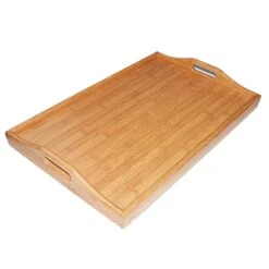 WYKDD Portable Wood Bed Tray Breakfast Laptop Desk Tea Food Serving Table Folding Leg Laptop Desk