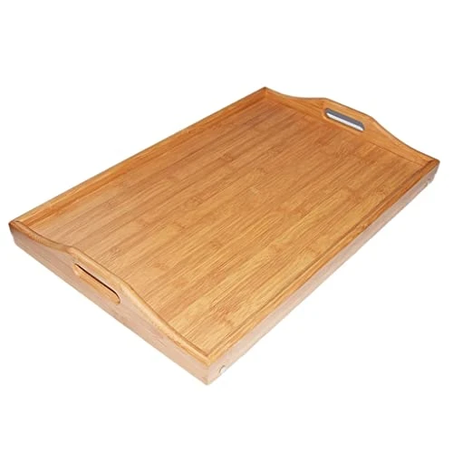 WYKDD Portable Wood Bed Tray Breakfast Laptop Desk Tea Food Serving Table Folding Leg Laptop Desk
