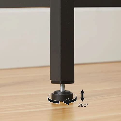 HOOBRO Over Toilet Bathroom Organizer, 2-Tier Over The Toilet Storage Shelf, With Toilet Paper Holder And Hooks, Sturdy And Durable, For Bathroom, Toilet, Rustic Brown And Black BF49TS01 - Image 5