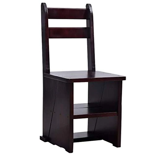 DINGZZ Step Stool-Convertible Ladder Chair Library Kitchen Step Stool Ladder -38X44X85cm (Color : D)
