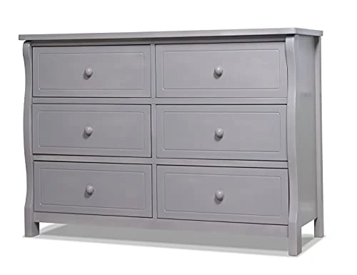 Sorelle Tuscany Double Dresser, Weathered Gray, Crib - Image 4