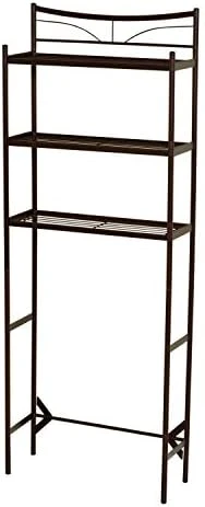 Zenna Home No Tools SlideFit Over The Toilet Bathroom Spacesaver, Bronze - Image 8