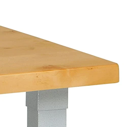 Seville Classics UltraHD Heavy Duty Height Adjustable Workbench Table W/Solid Wood Top, 1000 Lbs. Weight Capacity Workstation For Garage, Warehouse, Workshop, Granite, 72" W X 25" D Desktop - Image 3