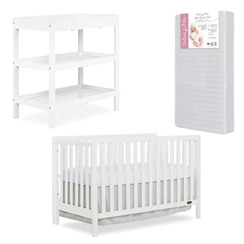 Nursery Essentials Bundle Of Dream On Me Ridgefield 5-in-1 Convertible Crib, Dream On Me Ridgefield Changing-Table, With A Dream On Me Honeycomb Orthopedic Firm Fiber Standard Crib Mattress - Image 4