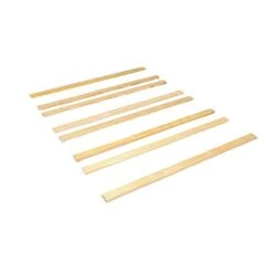 CC KITS Set Of Eight - 53 1/2 Inch Full/Double Size Solid Wood Support Bed Slats|for Use Crib Conversion Kits|Platform Frame For Mattress|Bunkie Board, Box Spring Or Foundation Replacement Option