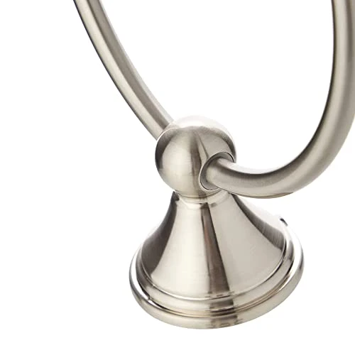 Amazon Basics Modern Towel Ring, 6.3-inch Diameter, Satin Nickel - Image 6
